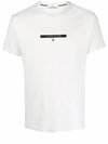 Men's Micro Graphic Circle Logo Print Short Sleeve T-Shirt White - STONE ISLAND - BALAAN 1