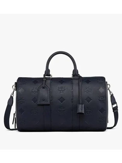 Ottomar Weekender Maxi Monogram Leather Duffel Bag Navy - MCM - BALAAN 2