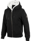 Classic Bunny 3 White Lining Zip Up Hoodie Black - MOOSE KNUCKLES - BALAAN 2