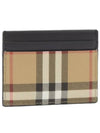 Vintage Check Card Wallet Beige - BURBERRY - BALAAN 5