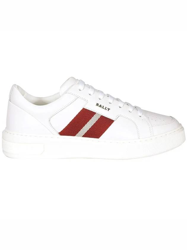 Moony Leather Low Top Sneakers White - BALLY - BALAAN 3