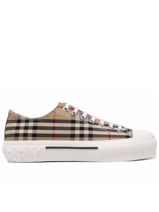 Vintage Check Cotton Sneakers Archive Beige - BURBERRY - BALAAN 2