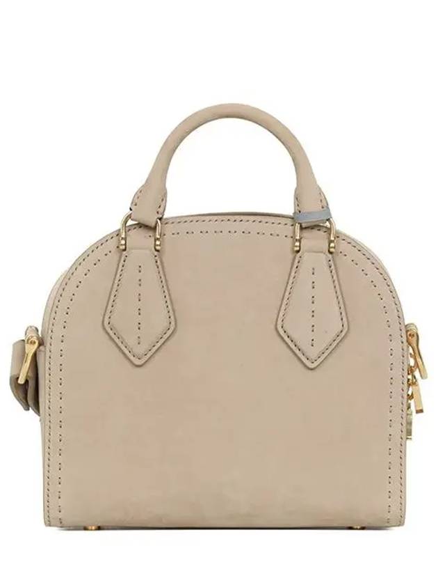 Beige nubuck half moon tote shoulder bag 45160334 001 - MAX MARA - BALAAN 2