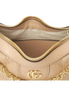 GG Matelasse Half Moon Small Shoulder Bag Beige - GUCCI - BALAAN 11