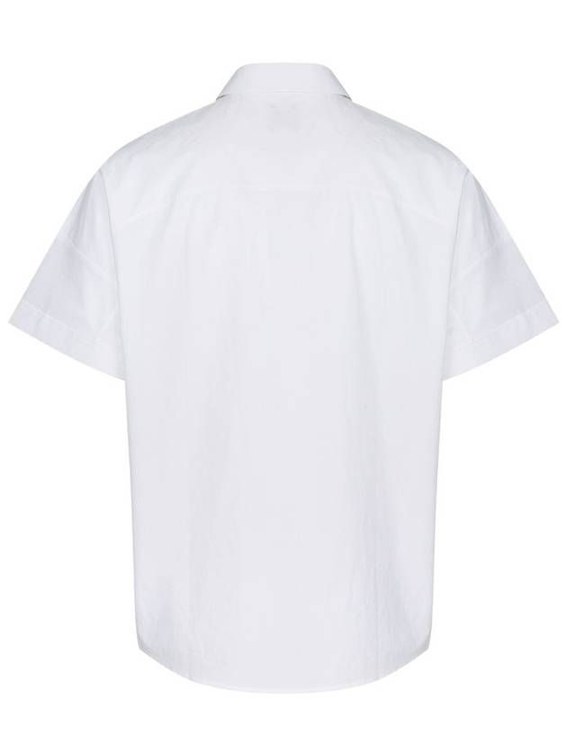 Men's Overfit Short Sleeve Shirt White - SOLEW - BALAAN 3