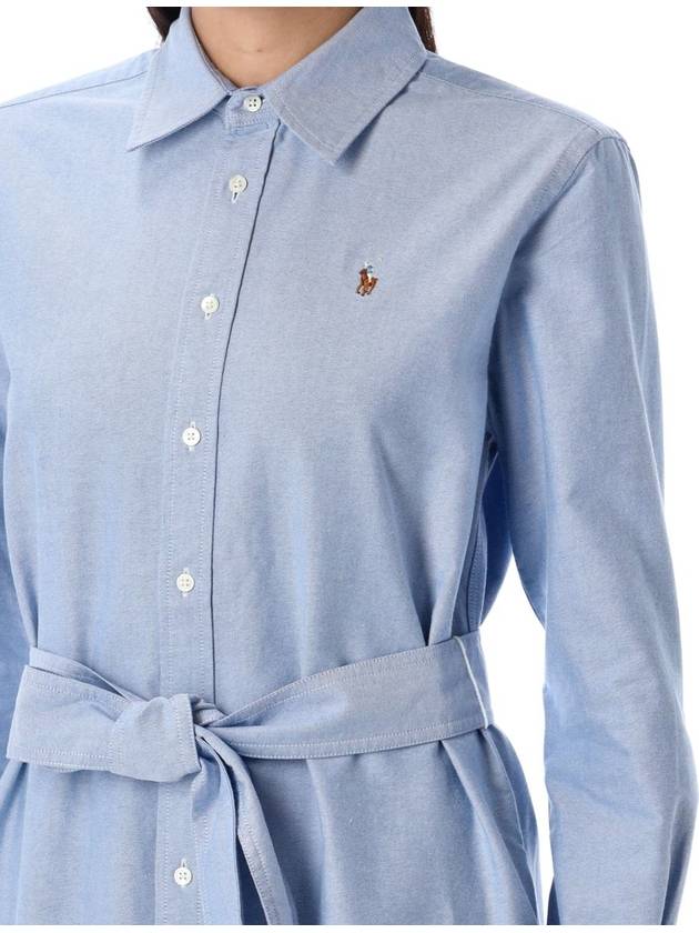 Polo Ralph Lauren Belted Cotton Oxford Shirtdress - POLO RALPH LAUREN - BALAAN 3