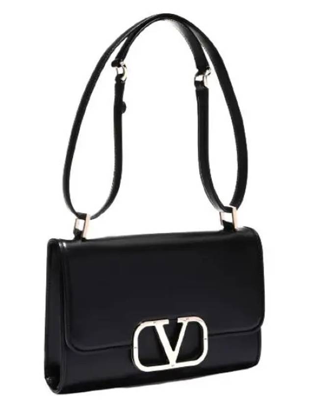 V Logo Shoulder Bag Black - VALENTINO - BALAAN 2