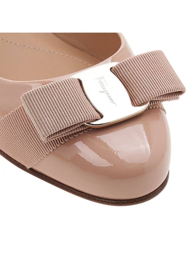 Salvatore Barina Patent Ballerina Pink - SALVATORE FERRAGAMO - BALAAN.