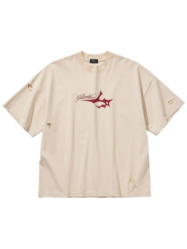 RUDE SS T SHIRT BEIGE - LIBERE - BALAAN 1