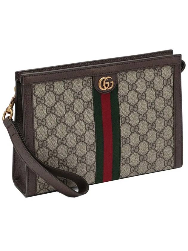 GG Supreme Canvas Ophidia Clutch Bag Beige Ebony - GUCCI - BALAAN 4