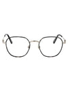 Eyeglasses Round Metal Palladium - MONCLER - BALAAN 1