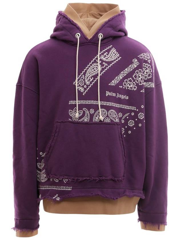 Bandana Hoodie Purple - PALM ANGELS - BALAAN 1