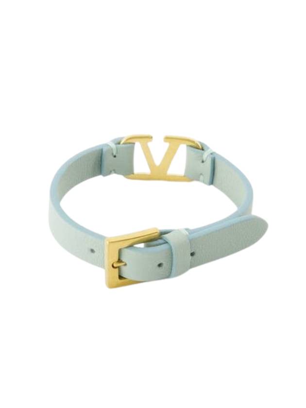 V Logo Bracelet Water Green - VALENTINO - BALAAN 1