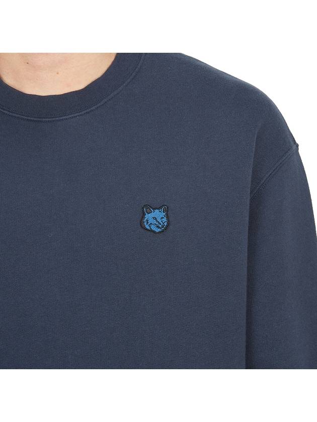 Tonal Fox Head Patch Sweatshirt  Navy - MAISON KITSUNE - BALAAN 9