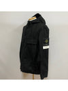 Cotton Twill Stretch Hooded Jacket Black - STONE ISLAND - BALAAN 2