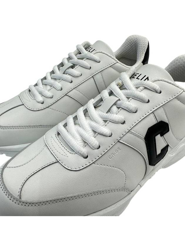 Runner CR02 Calfskin Lace-Up Low Top Sneakers White - CELINE - BALAAN 5