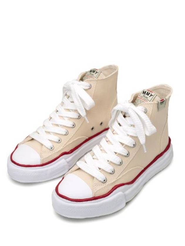 Peterson OG Sole Canvas High Top Sneakers Ivory - MIHARA YASUHIRO - BALAAN 3