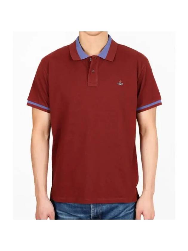 Classic ORB Logo Polo Shirt Red - VIVIENNE WESTWOOD - BALAAN 1