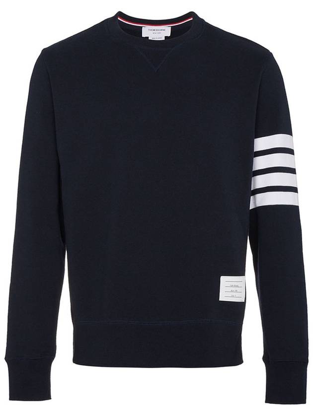 4 Bar Loopback Jersey Sweatshirt Navy - THOM BROWNE - BALAAN 2