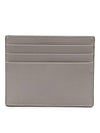 Men's V Logo Signature Leather Half Wallet Grey - VALENTINO - BALAAN 4