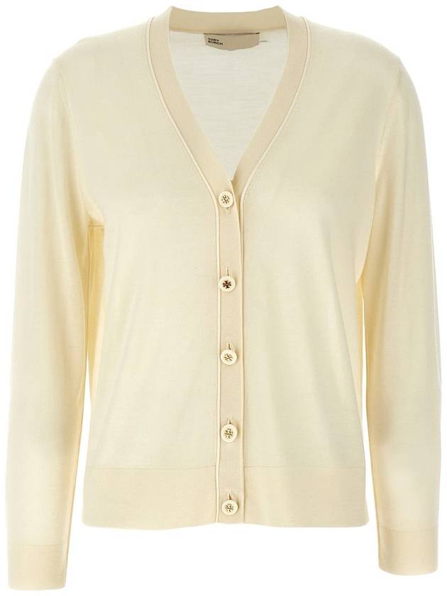 Simone Knit Cardigan Ivory - TORY BURCH - BALAAN 2