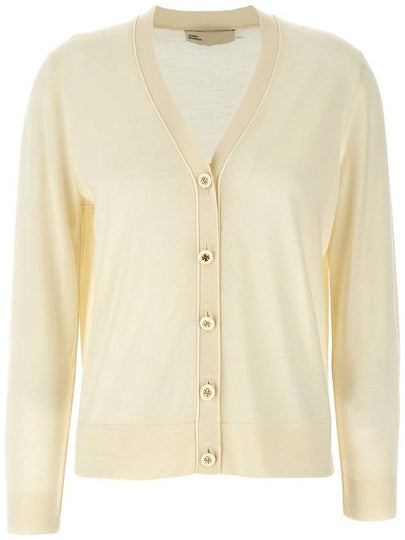 Simone Knit Cardigan Ivory - TORY BURCH - BALAAN 2