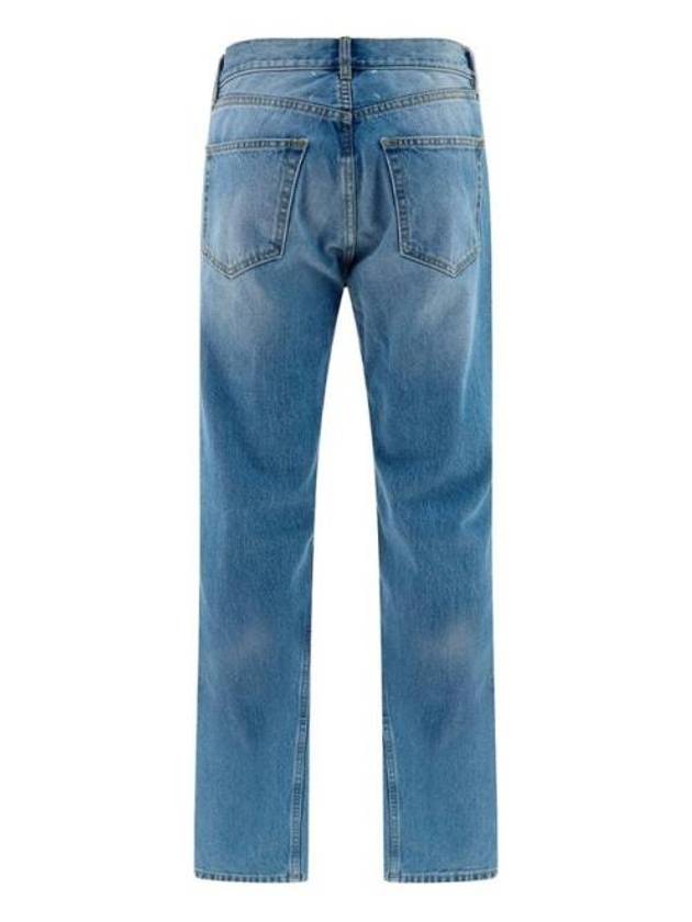 Back Stitch 5 Pocket Straight Jeans Medium Wash - MAISON MARGIELA - BALAAN 3