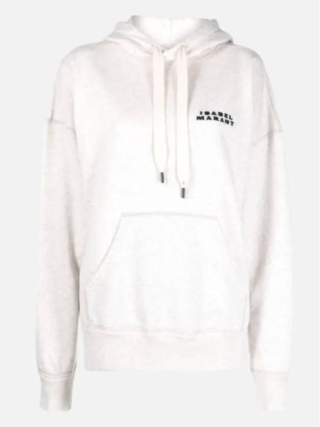 Isabel Marant Scott Logo Hoodie Top Ecru - ISABEL MARANT - BALAAN 3