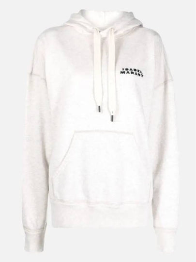 Isabel Marant Scott Logo Hoodie Top Ecru - ISABEL MARANT - BALAAN 2