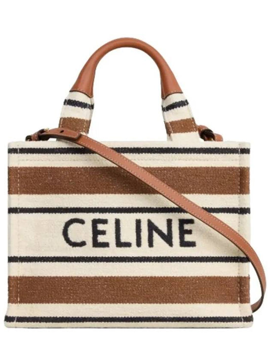 Small Cabas Thais Striped Textile With Celine Jacquard Tote Bag - CELINE - BALAAN 2