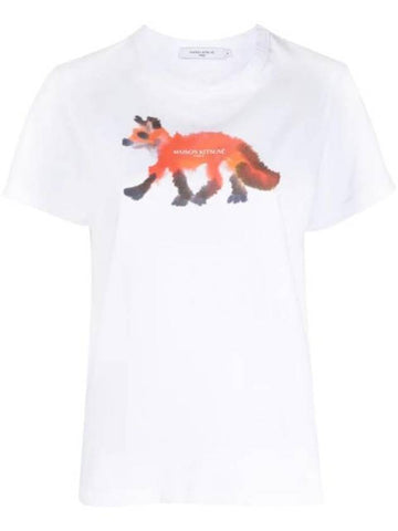 Fox Classic Short Sleeve T-Shirt White - MAISON KITSUNE - BALAAN 1