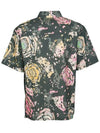 Iggy Flower Pattern Short Sleeve Shirt Black - ISABEL MARANT - BALAAN 4