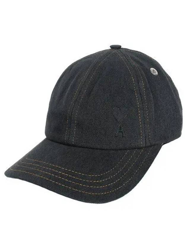 Cotton Twill Ball Cap Black - AMI - BALAAN 2