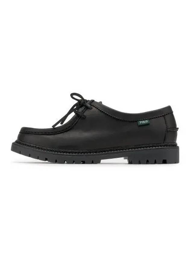 Lug Sole Leather Moccasins Black - POLO RALPH LAUREN - BALAAN 1