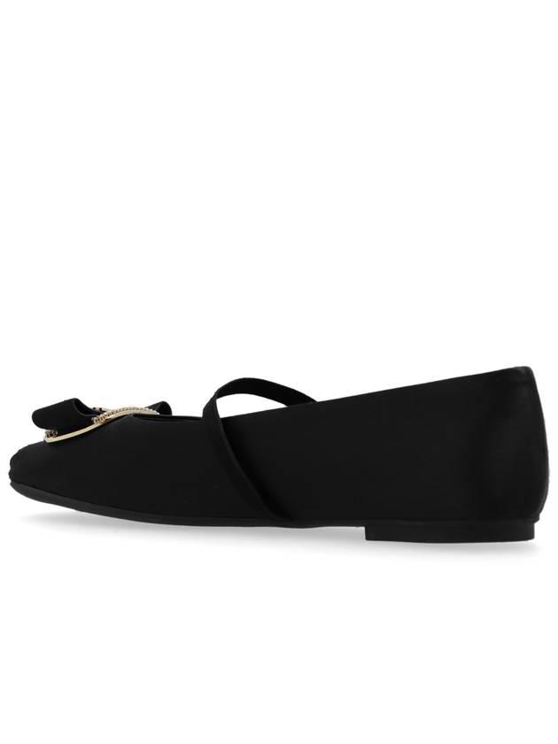 FERRAGAMO Satin Ballerinas Zina, Women's, Black - SALVATORE FERRAGAMO - BALAAN 5