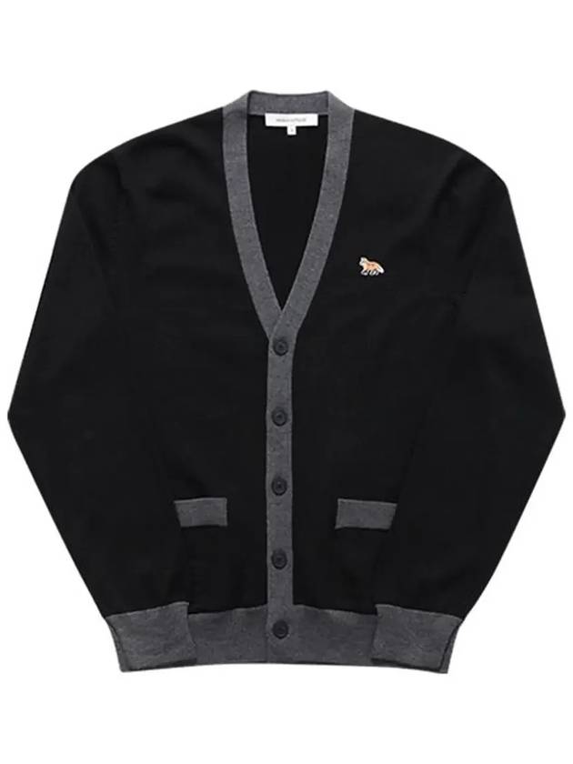 Baby Fox Patch Regular Cardigan Black - MAISON KITSUNE - BALAAN 5