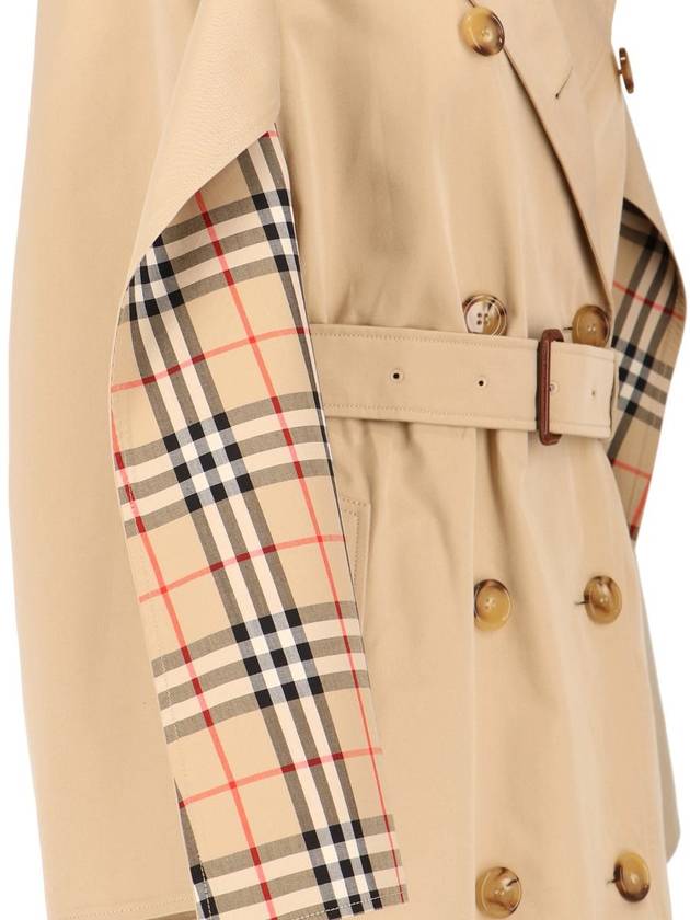 Cotton Gabardine Trench Coat Honey - BURBERRY - BALAAN 5