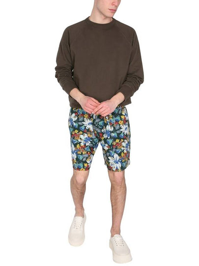 BERMUDA WITH FLORAL PRINT - YMC - BALAAN 2