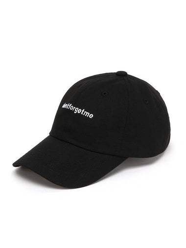 Cotton Ball Cap Black - DONTFORGETME - BALAAN 1