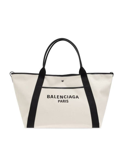 Biarritz Shopper Large Tote Bag Cream - BALENCIAGA - BALAAN 2