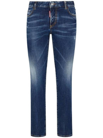 Wash Faded Skinny Cut Jeans Blue - DSQUARED2 - BALAAN 1