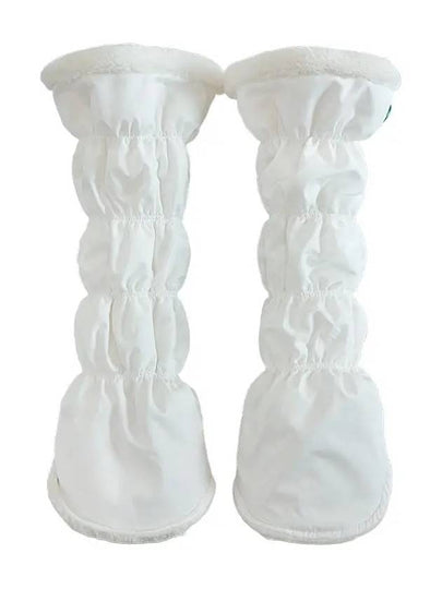 Pre order delivery on December 6th Padded banding leg warmers WHITE - MONBIRDIE GOLF - BALAAN 2