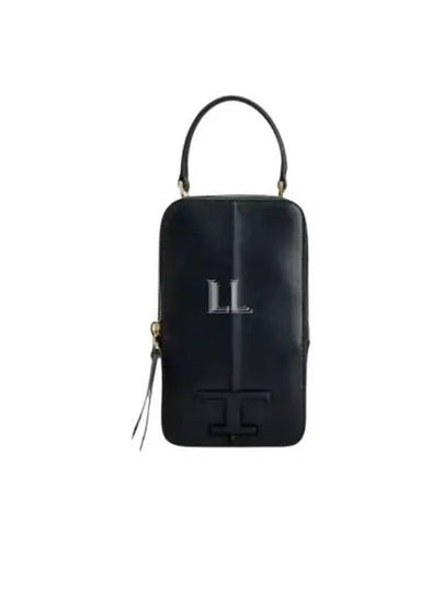 T Timeless Phone Cross Bag Black - TOD'S - BALAAN 2