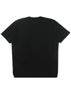 Round Neck Short Sleeve Knit Top Black - SOLEW - BALAAN 3