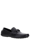 Gancini Ornament Driving Shoes Black - SALVATORE FERRAGAMO - BALAAN 1