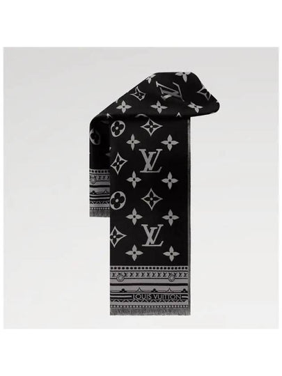 Amazingram Scarf Black - LOUIS VUITTON - BALAAN 2