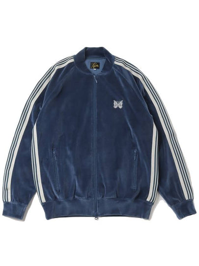 RC Velour Track Jacket Marine Blue - NEEDLES - BALAAN 2