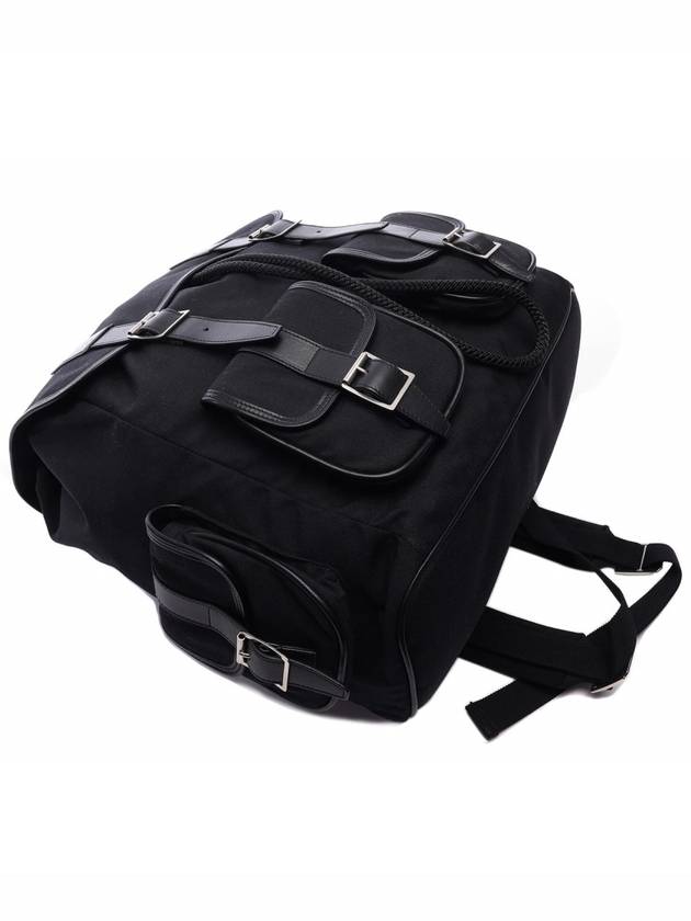 Buckle 4 Pocket Backpack Black - SAINT LAURENT - BALAAN 6