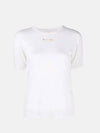 Women's Stitch Lightweight Round Neck Silk Knit Top White - MAISON MARGIELA - BALAAN 2