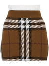 Liaocheng Check Jacquard Mini Pencil Skirt Brown - BURBERRY - BALAAN.